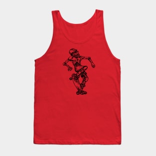 SEEMBO Zombie Skater Skateboarding Skateboard Skateboarder Tank Top